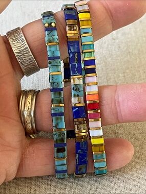Miyuki Tila Stretch Bracelets